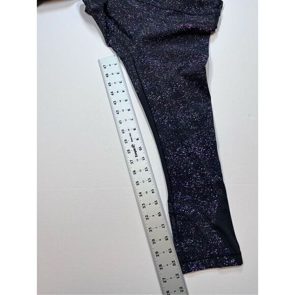 Lululemon Inspire Crop II Size 4 Crystalline Black Full On Luxtreme Mesh W6AMNS - Picture 8 of 12